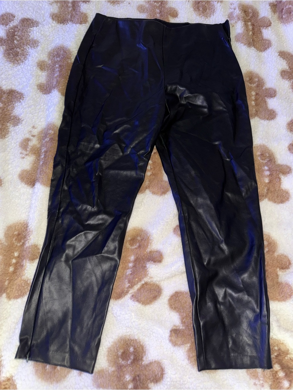 Black Faux Leather Leggings
